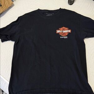Harley-Davidson Black Tee with Orange Logo
